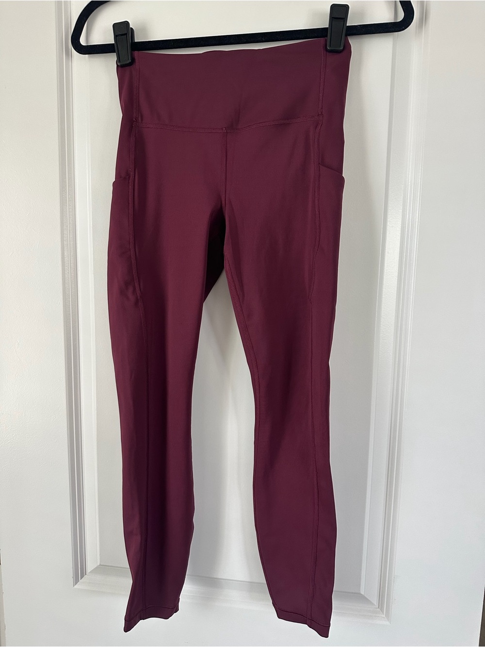 Athleta Burgundy High-Rise Pocket Leggings